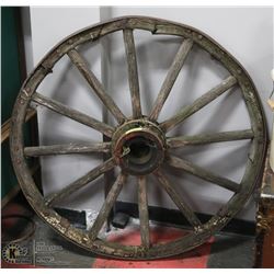 ANTIQUE WAGON WHEEL. 40"