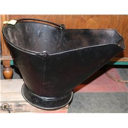 VINTAGE COAL PAIL BLACK.