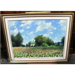 MYNDZAK FARMHOUSE OIL FRAMED PAINTING