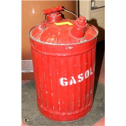VINTAGE LARGE RED GASOLINE CAN
