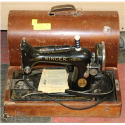 SINGER PORTABLE ELECTRIC SEWING MACHINE WITH
