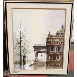 OIL ON CANVAS PAINTINGSIGNED G.PERRE OF A BUILDING