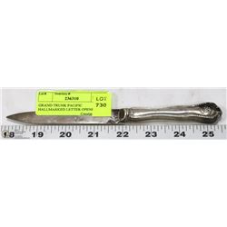 GRAND TRUNK PACIFIC HALLMARKED LETTER OPENER.