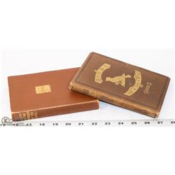 SET OF 2 ESTATE ANTIQUE BOOKS - 1835 AND