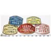 LOT OF 5 BICYCLE LICENSE PLATES - 1948, 1949, 1950