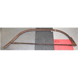 VINTAGE BOW SAW 45" LONG.