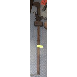 ANTIQUE BALANCE BEAM SCALE AND WEIGHTS