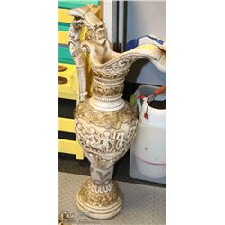 32" TALL ROMAN STYLE VASE.