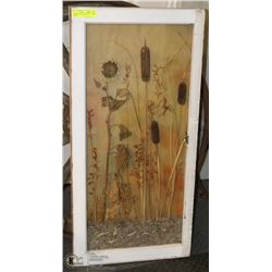 DECORATIVE ANTIQUE WINDOW DISPLAY.