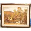 "PROSSEN" SIGNED" FALL" VIEW  FRAMED PAINTING