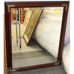 VINTAGE WOOD FRAMED MIRROR