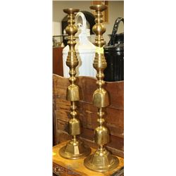 VINTAGE BRASS CANDLE HOLDERS