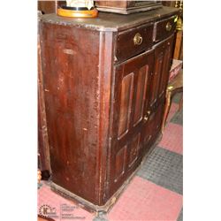 1800S PIE SAFE WOODEN CABINET 45"X18.5"X50".