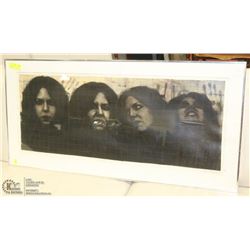 FRAMED SIGNED 3 FACE PRINT BY CHRISTINE B II.