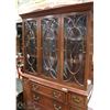 Image 2 : ANTIQUE CHINA CABINET WITH DOMED GLASS DOORS