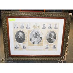 1897 QUEEN VICTORIA PICTURE FROM OLD SCHOOL HOUSE