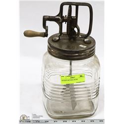 ANTIQUE BUTTER CHURN.