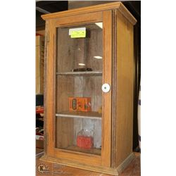 ANTIQUE GENERAL STORE DISPLAY CABINET.