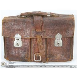 ANTIQUE LEATHER BAG MADE IN ENGLAND CHENEY