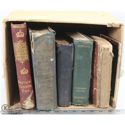 BOX OF 1800'S BOOKS