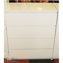 WHITE 4 DRAWER DRESSER