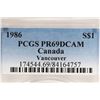 Image 3 : 1986 CANADA VANCOUVER SILVER DOLLAR PCGS PR69 DCAM