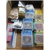 Image 1 : flat full of Assorted Sewing items / satin pins / pearlized pins/ safety pins