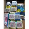 Image 1 : flat full of Assorted Sewing items / satin pins / pearlized pins/ safety pins