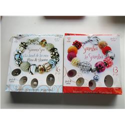 2 Bracelet Kits 16 & 13 piece / Summer Sea & La Somba