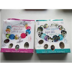 2 Bracelet Kits 15 & 13 piece / Blue Laguna & Summer Dream