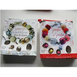 2 Bracelet Kits 16 & 13 piece / Summer Sea & La Somba