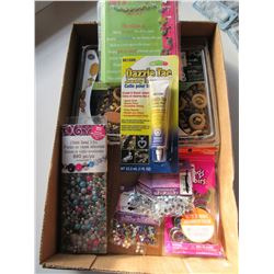 Large lot of Wood Beads / Glass BeadsJewlery Glue and more