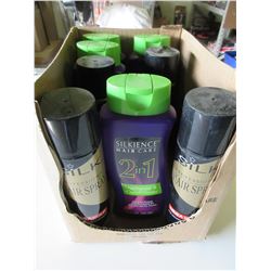 Lot of 4 - 2 in 1 Shampoo/conditioner & 4 Hair Spray