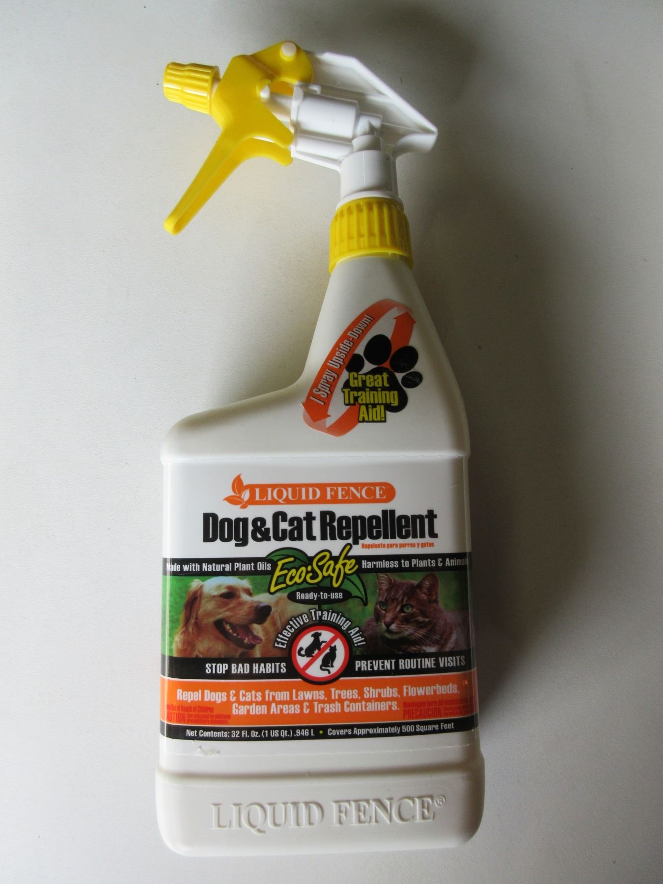 Liquid Fence Dog Cat Repellent Eco Safe Stop Bad Habits 32oz