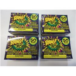 4 boxes of 50 each BANG POPS! / drop em or throw em BIG BANG sound
