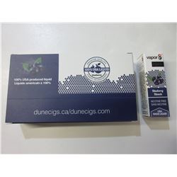 6 Pack of Vapor 8 10ml bottles / Blueberry / Nicotine free