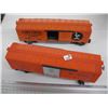 Image 1 : 2 Orange Rail Cars