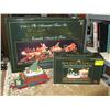 Image 1 : Animated Holiday Express Train Set in box with Holiday Express Water Tanker Skating car, Box of Holi