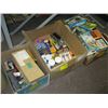 Image 1 : 3 Boxes of misc Railroad put together Buildings, Paints etc.