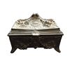 Image 2 : Baroque Floral Pewter Trinket, Jewel Casket Box