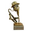 Image 1 : Signed Sax Saxophone Player Salutes Jazz and Rhythm and Blues Bronze Sculpture