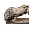 Image 4 : Wild Lion African Animal Bronze Sculpture Statue Figure