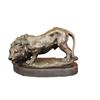 Image 6 : Wild Lion African Animal Bronze Sculpture Statue Figure