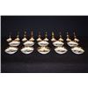 Image 1 : Early 20th century, gold plating "Figures" 10 for small dishes and 10 for spoon u o