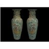 Image 1 : A Pair of Two Extremely Large Early 20th Century China Famille-Rose "Figures" Vases (Guanyinping)