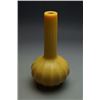 Image 1 : A “Qian Long Nian Zhi” Mark “butterscotch” Glass Vase with Compressed Bulbous Body and a Slender Nec