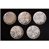 Image 2 : Republican Era, a set of five Famille-Rose "Floral" plates.
