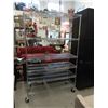 Image 1 : 7 Foot Tall Rolling Metal Shelving Unit