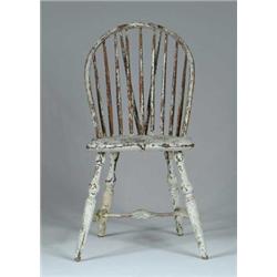 FINE BRACE BACK WINDSOR SIDE CHAIR.