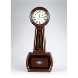 ROSEWOOD BANJO CLOCK BY E. HOWARD & CO., BOSTON.